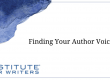 Finding Your Author Voice