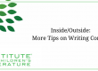 Inside-Outside More Tips on Writing Conflict