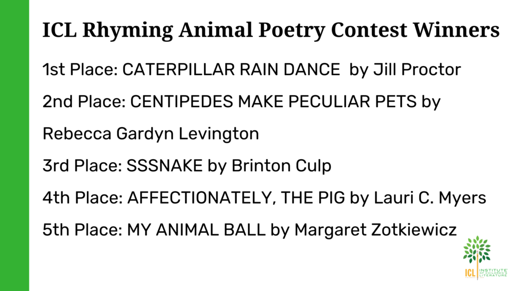 Rhyming Animal Poetry Winners