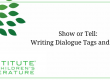 Show or Tell Writing Dialogue Tags and Beats