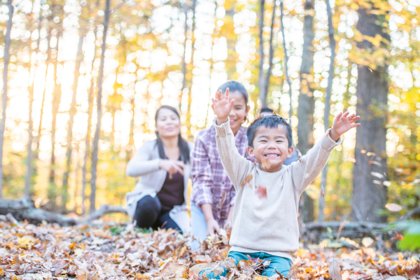 Nonfiction for Very Young Readers CANVA child with leaves